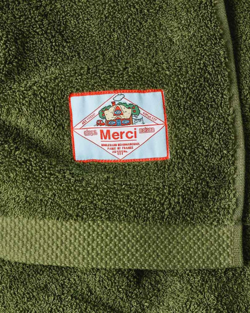 Merci - Terry Cloth Bath Towel - Khaki Ombre
