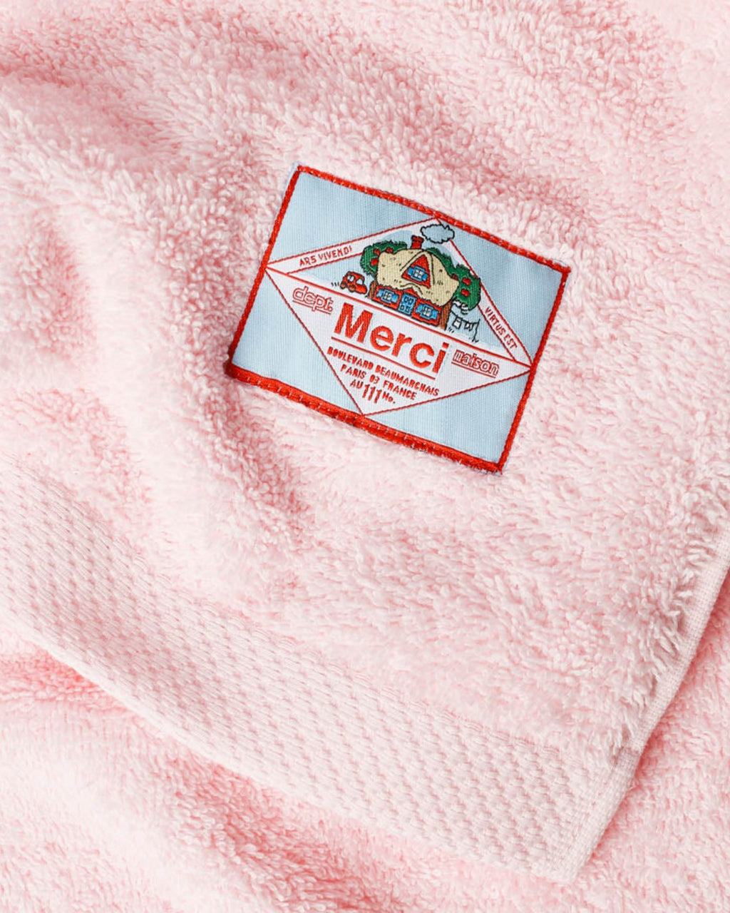 Merci - Terry Cloth Bath Towel - Dawn Pink