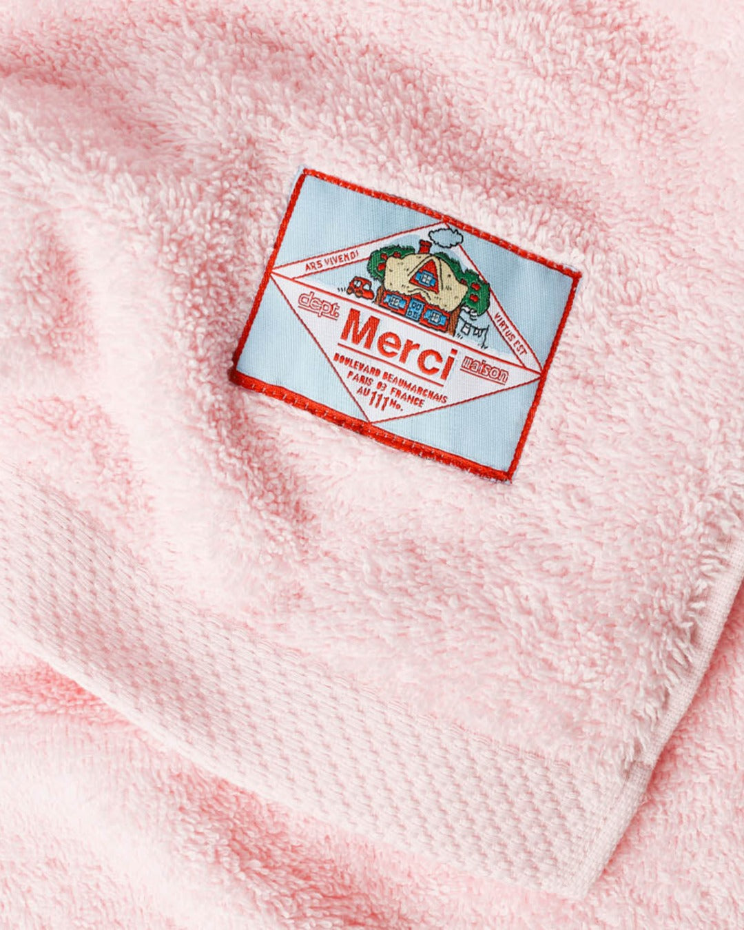 Merci - Terry Cloth Bath Towel - Dawn Pink