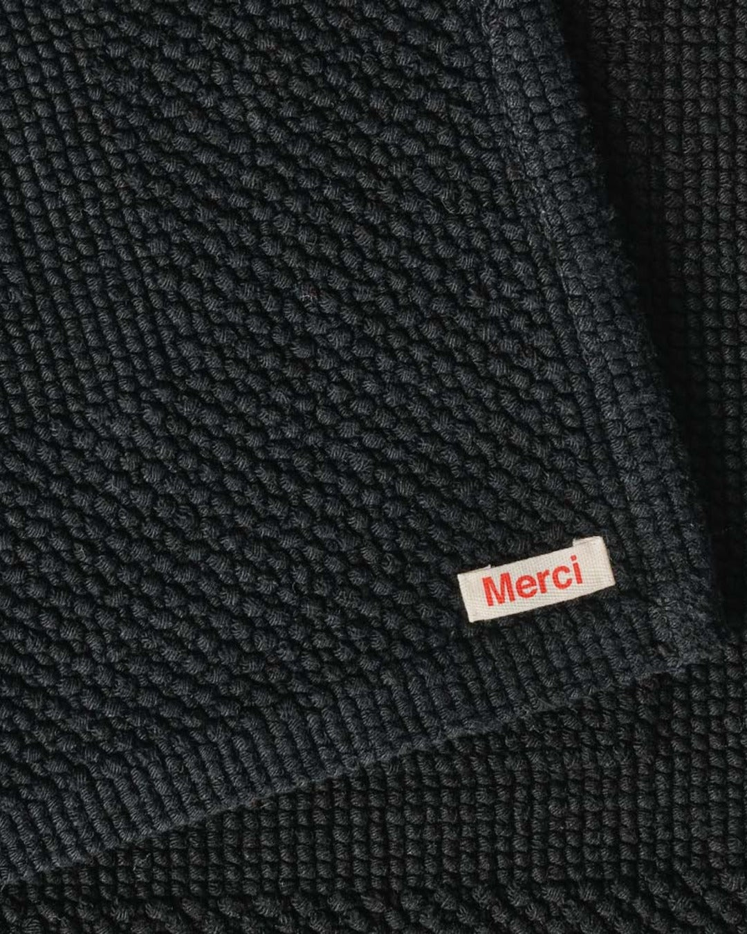 Merci - Cotton Bath Mat - Midnight Black