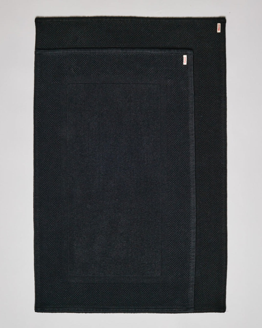 Merci - Cotton Bath Mat - Midnight Black
