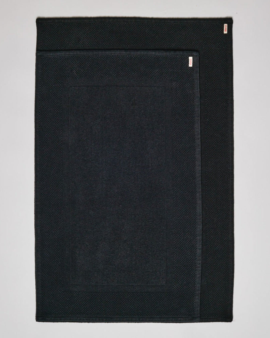 Merci - Cotton Bath Mat - Midnight Black