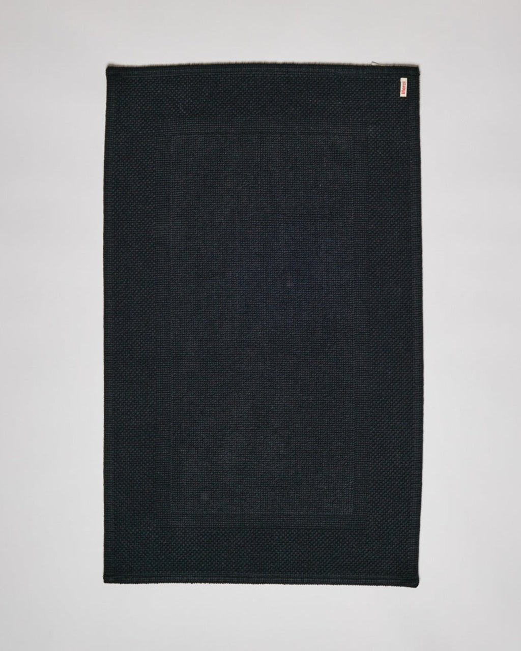 Merci - Cotton Bath Mat - Midnight Black