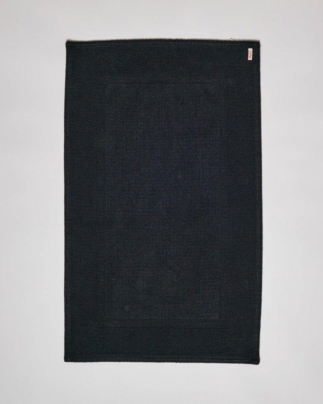 Merci - Cotton Bath Mat - Midnight Black