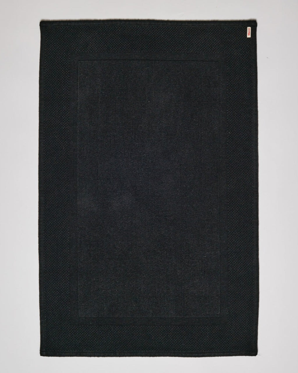 Merci - Cotton Bath Mat - Midnight Black