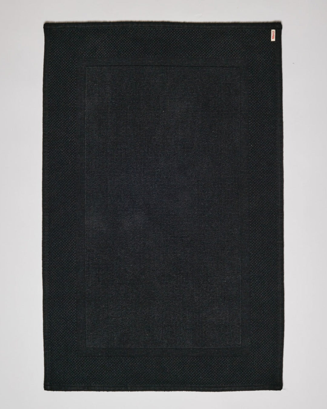 Merci - Cotton Bath Mat - Midnight Black