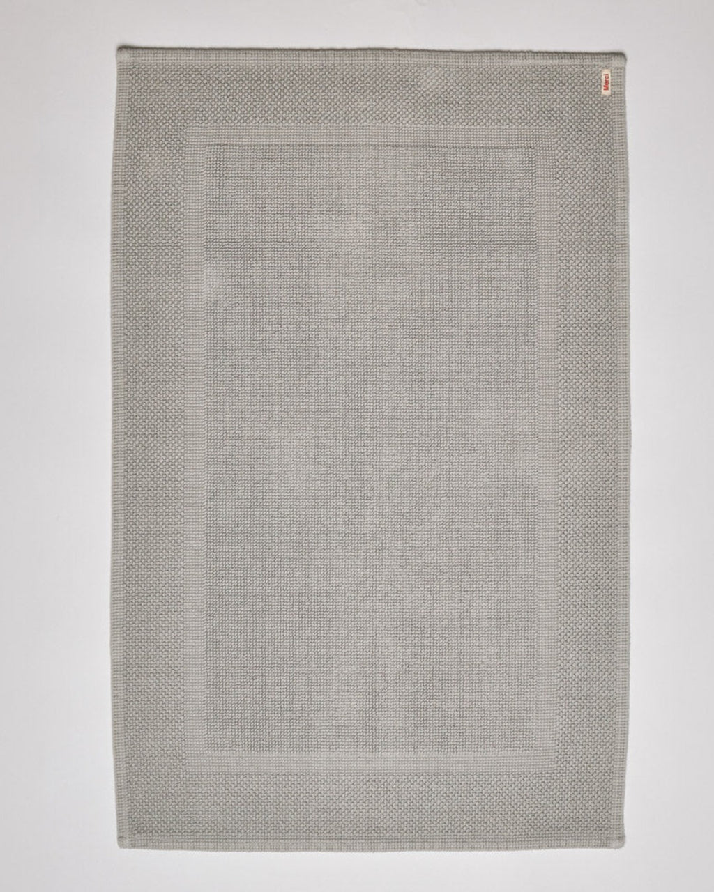 Merci - Cotton Bath Mat - Nebulous Gray