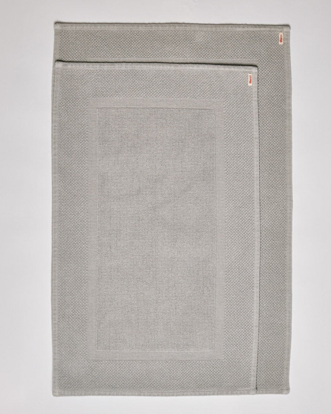 Merci - Cotton Bath Mat - Nebulous Gray