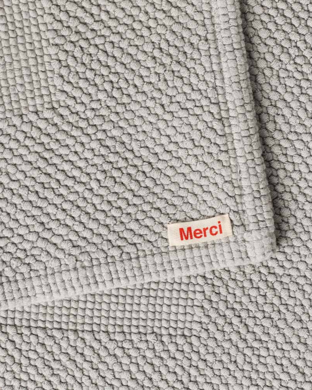 Merci - Cotton Bath Mat - Nebulous Gray