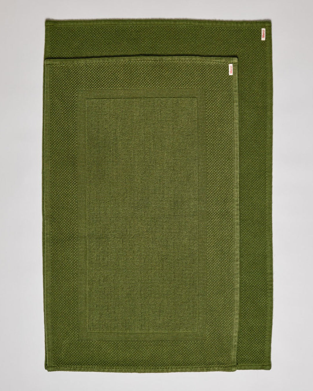 Merci - Tapis De Bain En Coton - Kaki Ombre