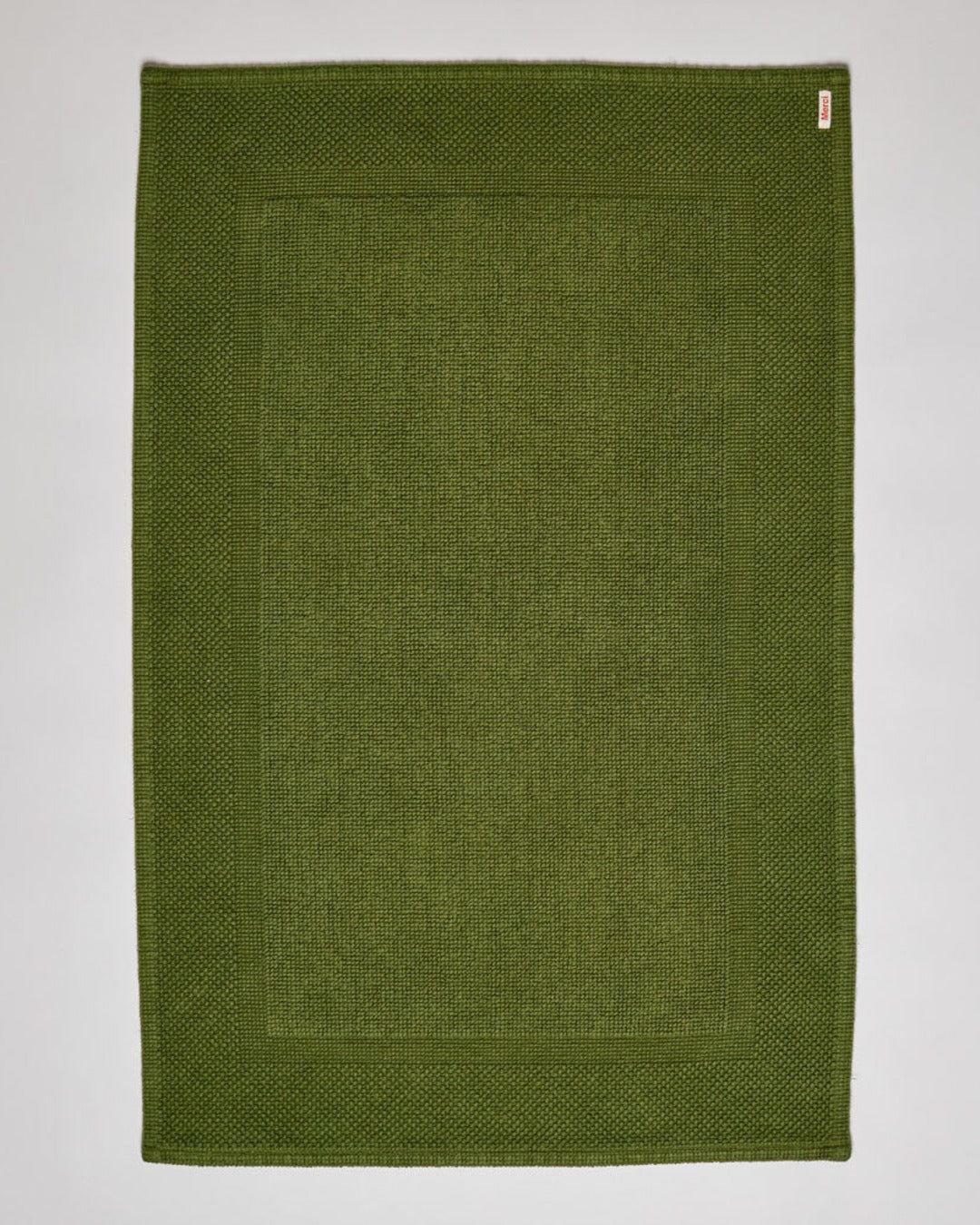 Merci - Tapis De Bain En Coton - Kaki Ombre