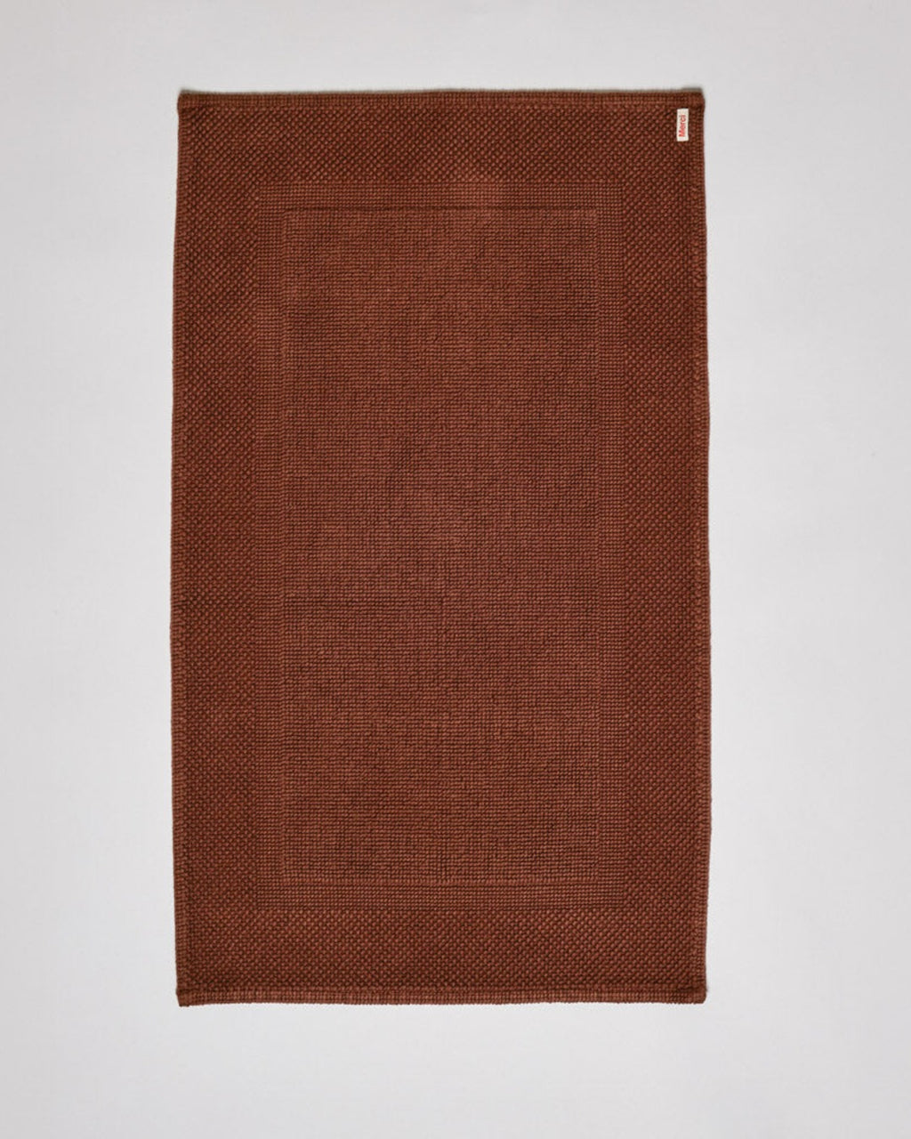 Merci - Cotton Bath Mat - Sepia Brown