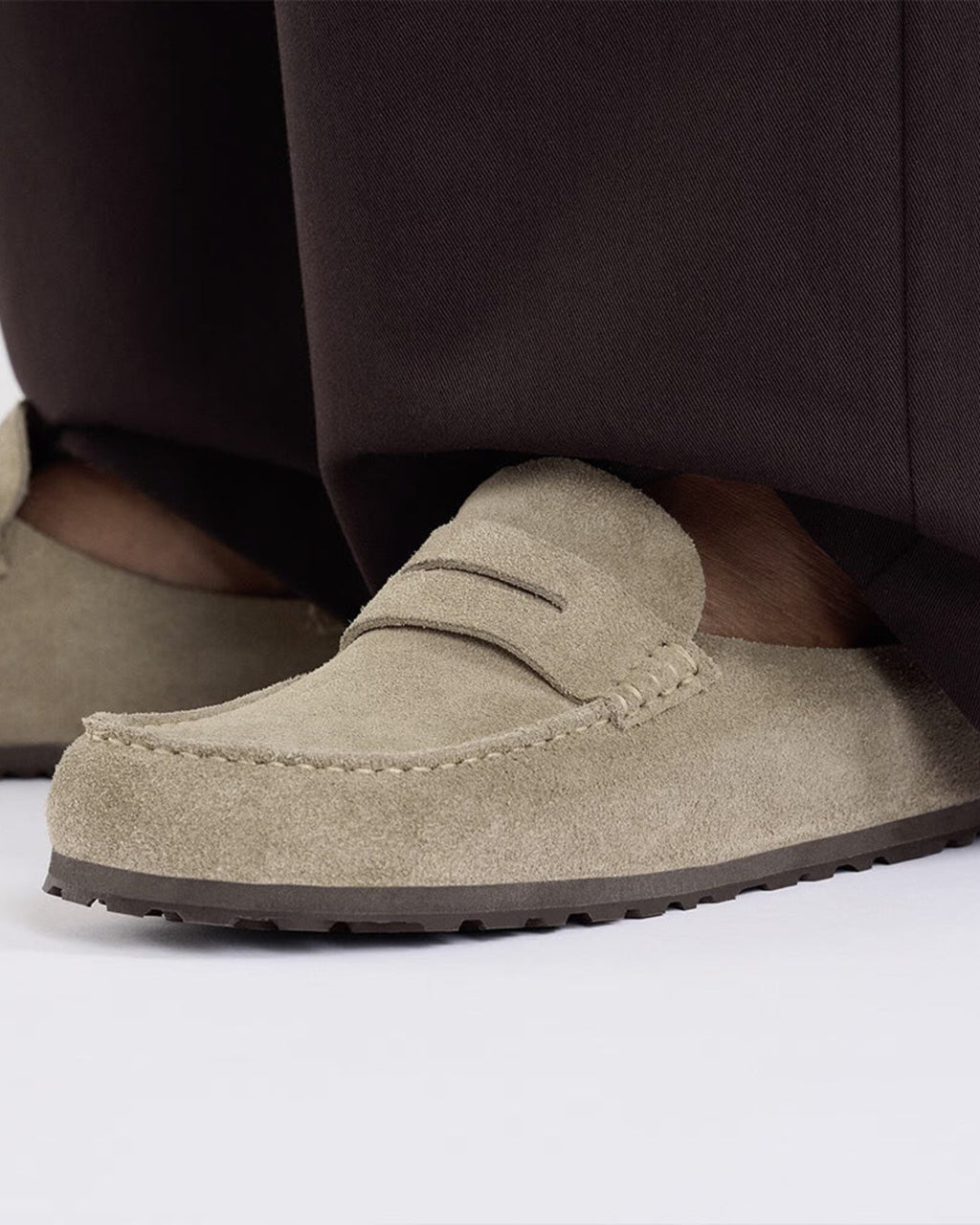 Birkenstock - Mocassins Naples Suede - Taupe
