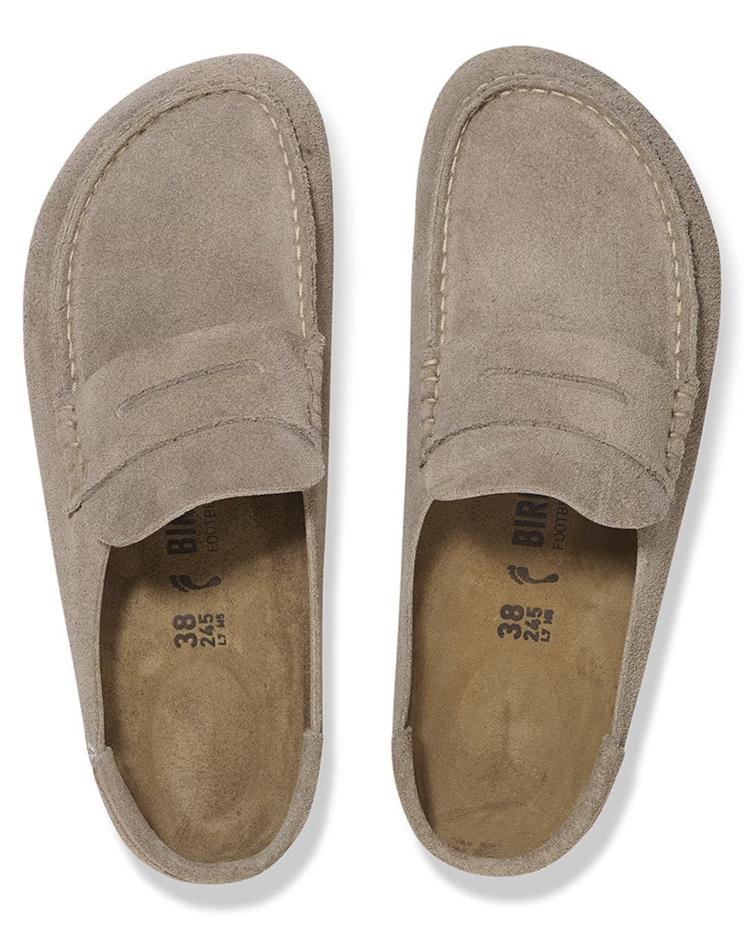 Birkenstock - Mocassins Naples Suede - Taupe