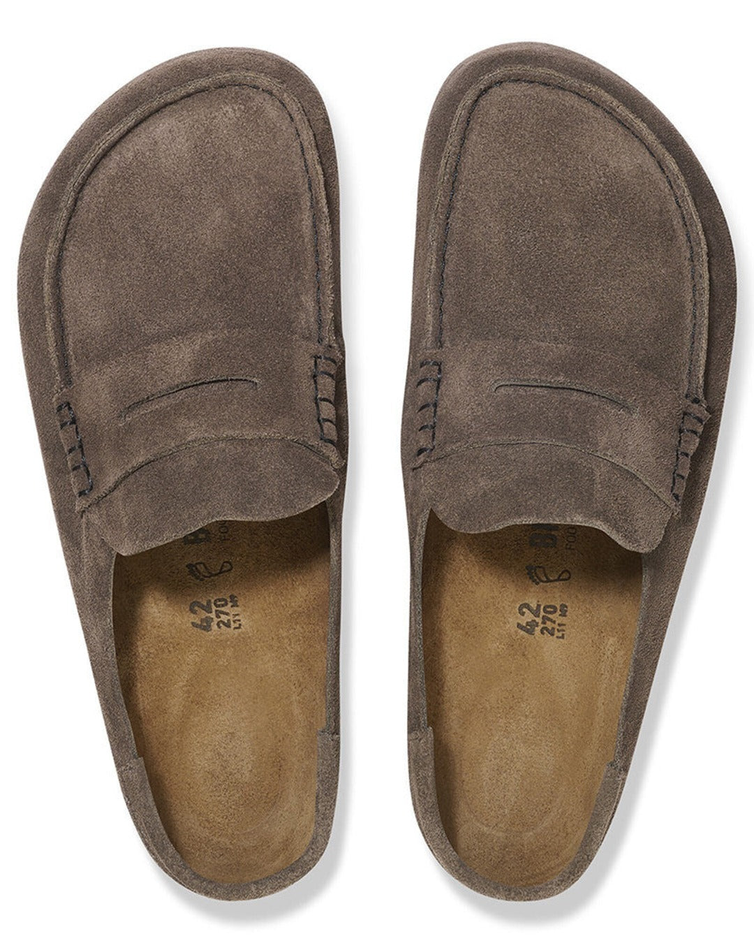 Birkenstock - Naples Suede Loafers - Concrete Gray