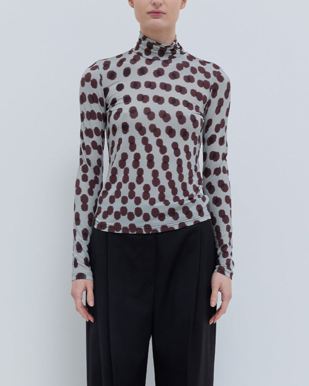 Christian Wijnants - Tugal Turtleneck Top - Plum Polika