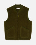 Universal Works - Sleeveless Zip Vest - Olive
