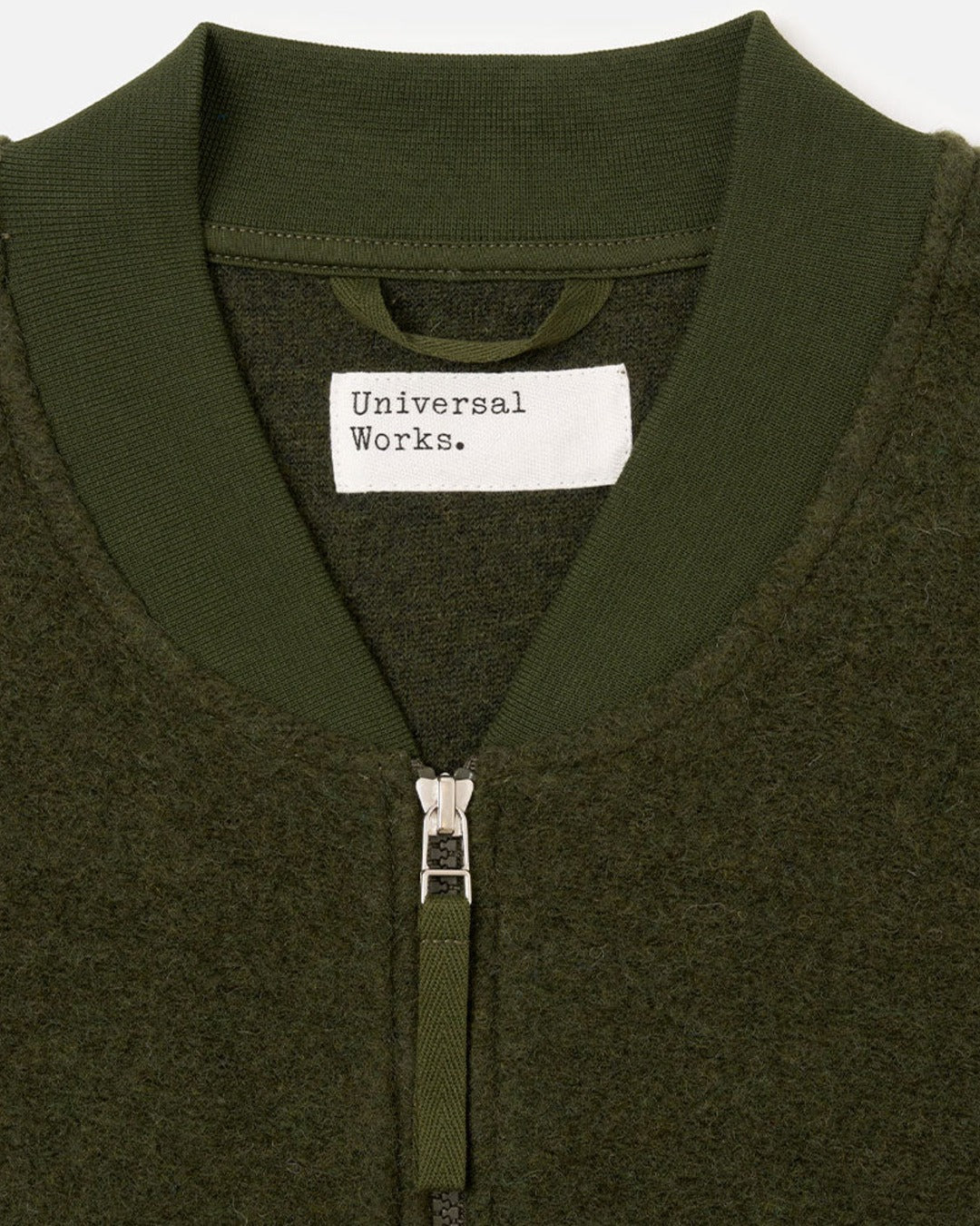 Universal Works - Sleeveless Zip Vest - Olive