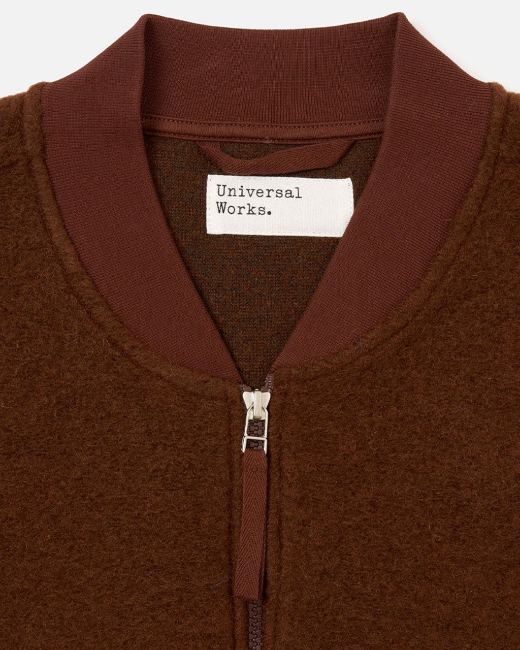 Universal Works - Sleeveless Zip Vest - Cocoa