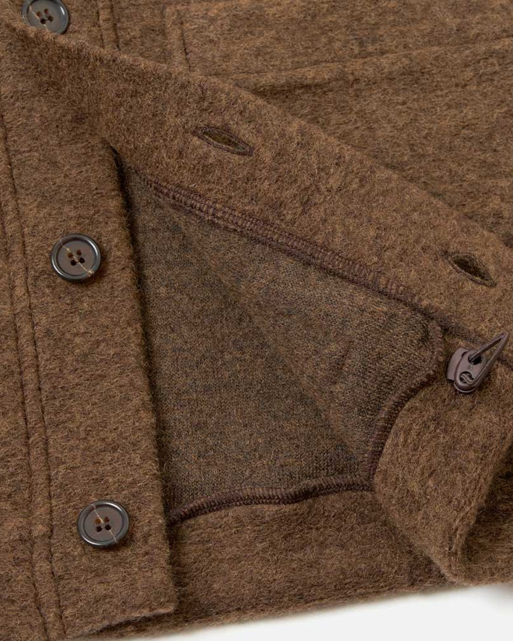 Universal Works - Cardigan Advance - Marron
