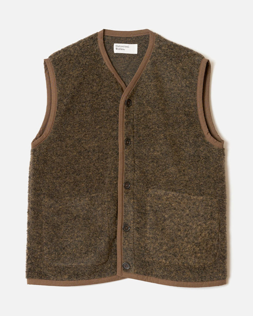 Universal Works - Lancaster vest - Brown