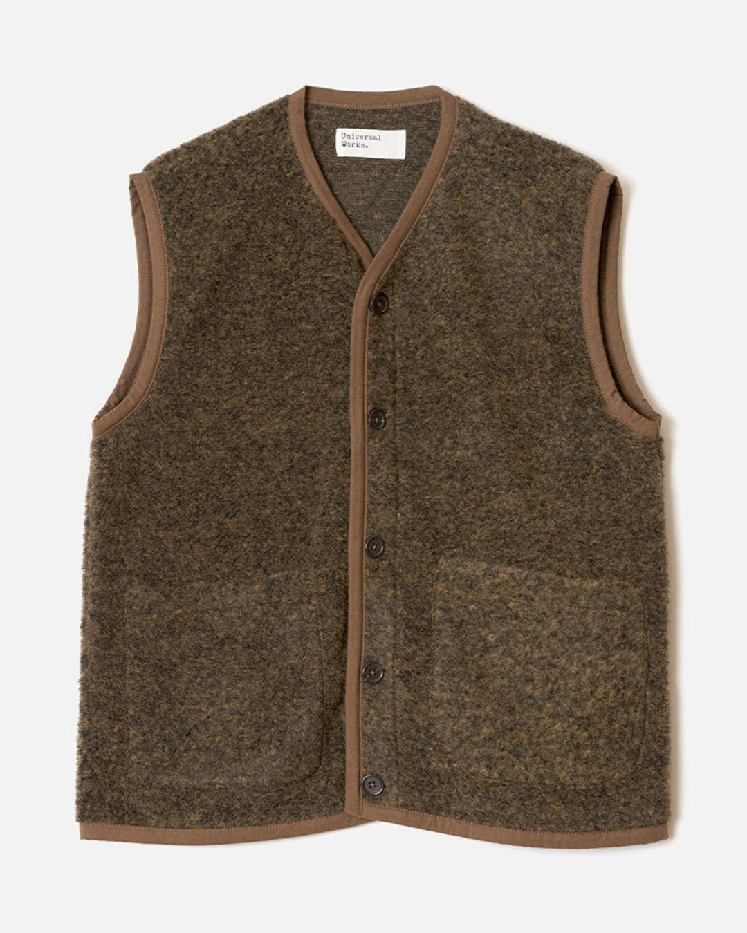 Universal Works - Lancaster vest - Brown