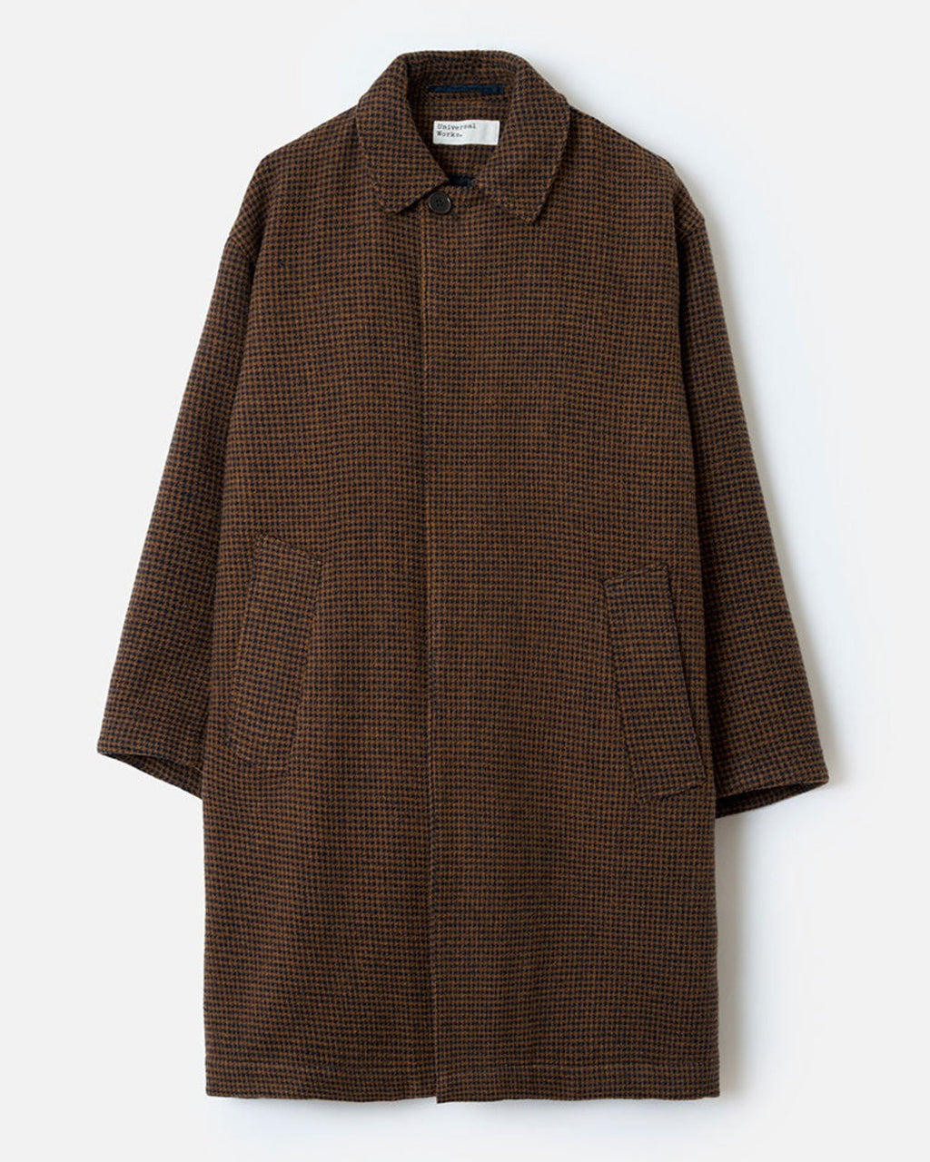 Universal Works - Manteau Stan - Marron & Marine