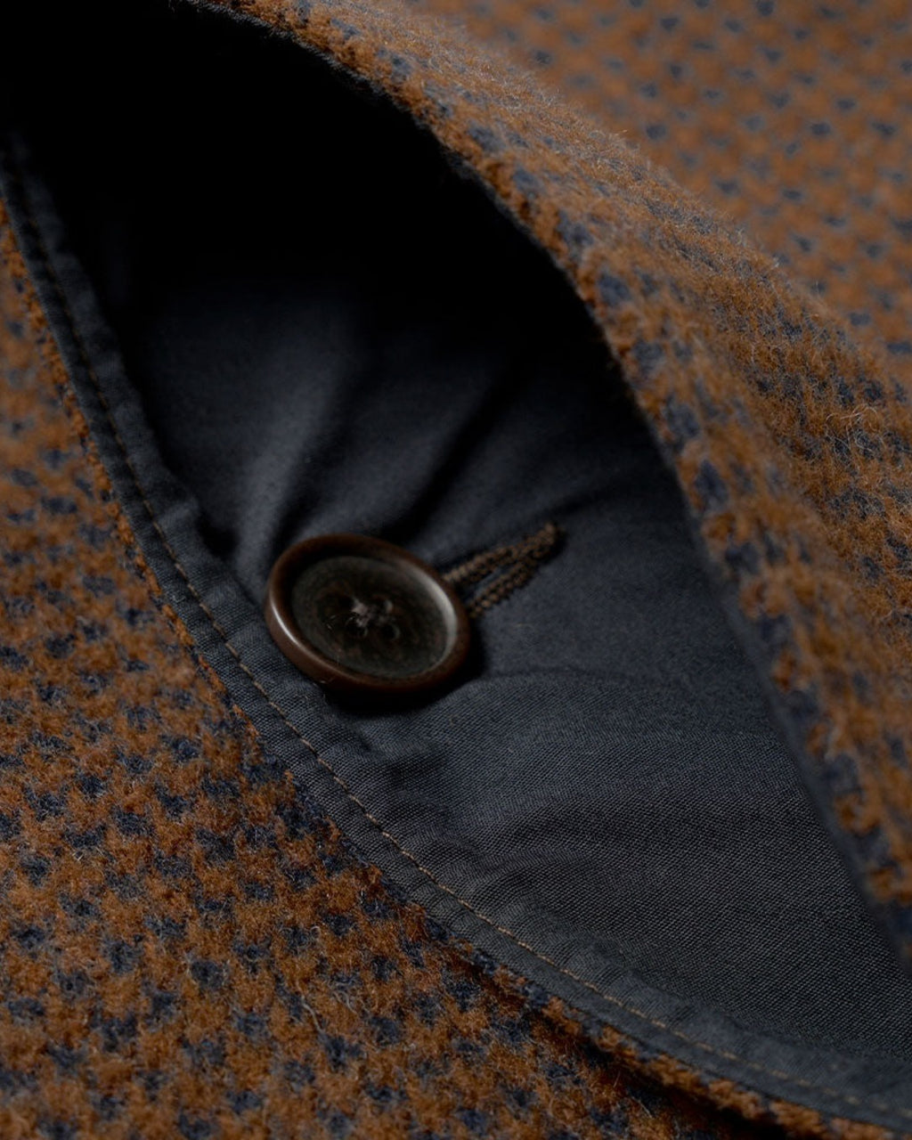 Universal Works - Manteau Stan - Marron & Marine