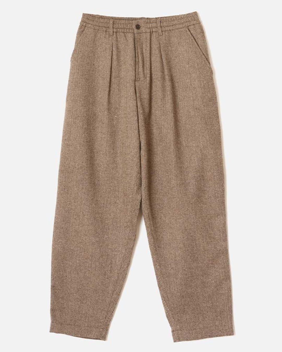 Universal Works - Pleated Track Pants - Brown