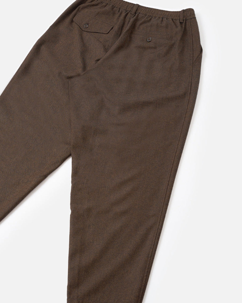 Universal Works - Pleated Track Tweed Trousers - Brown