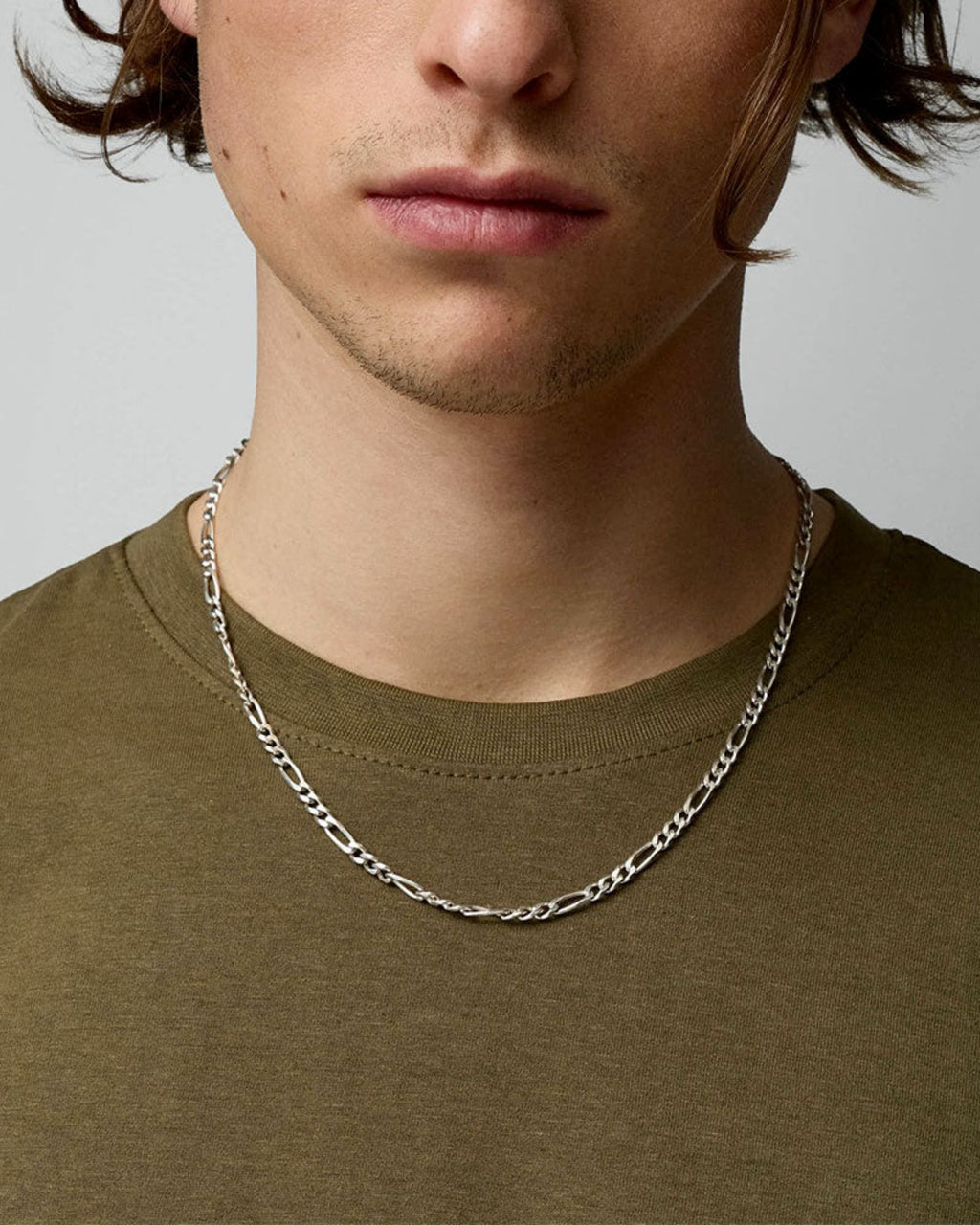 Two Jeys - Figaro Necklace - Silver