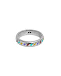 Two Jeys - Bague Starline Multicolore S - Argent