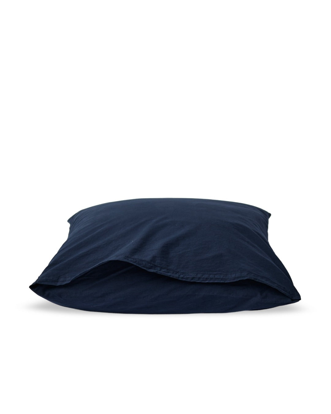 Merci - Cotton percale pillowcase - Midnight Blue