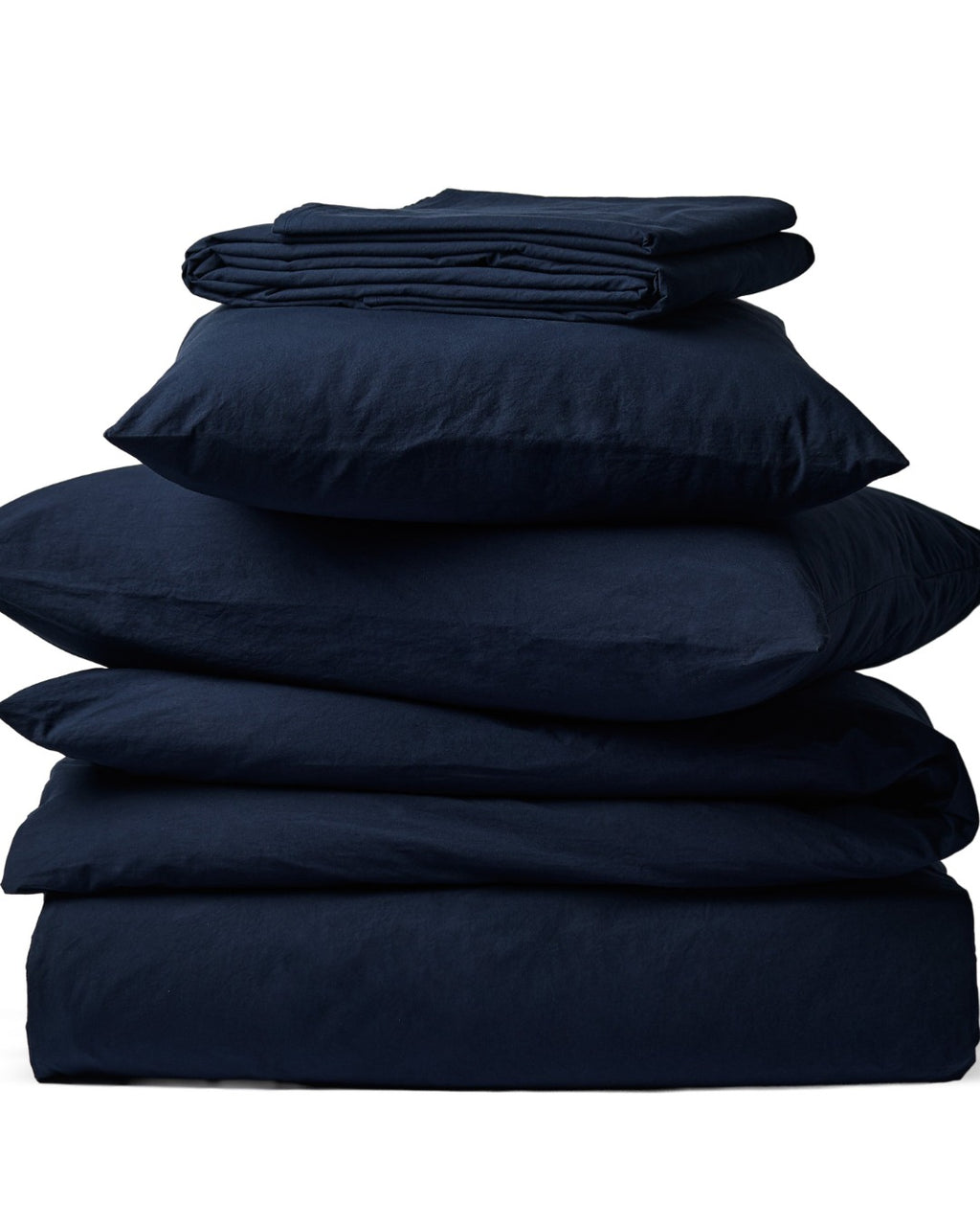 Merci - Drap Plat En Percale De Coton - Tataki Bleu Nuit