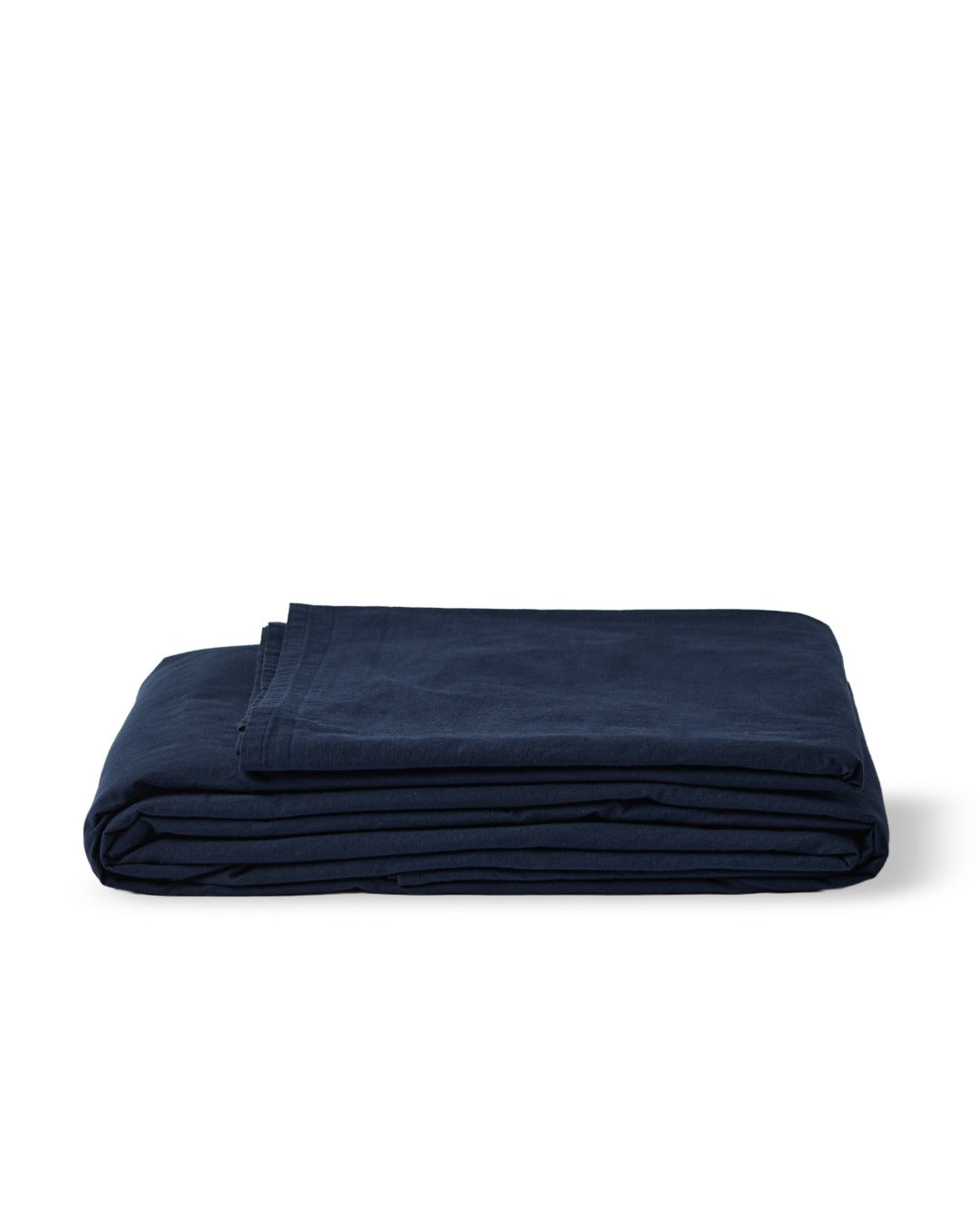 Merci - Drap Plat En Percale De Coton - Tataki Bleu Nuit