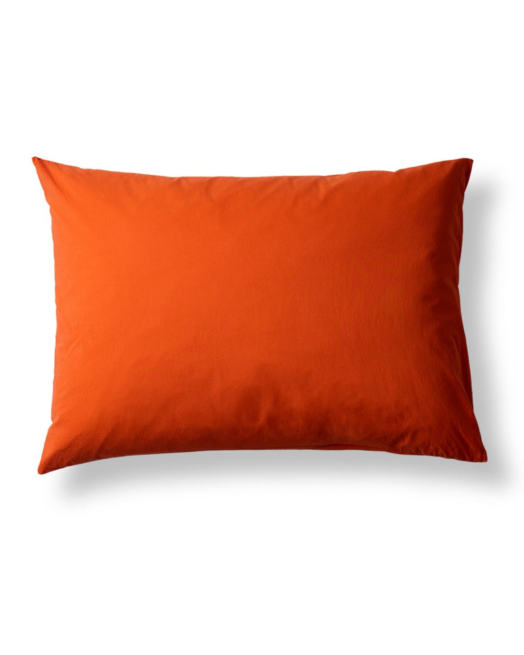 Merci - Cotton percale pillowcase - Marigold Orange
