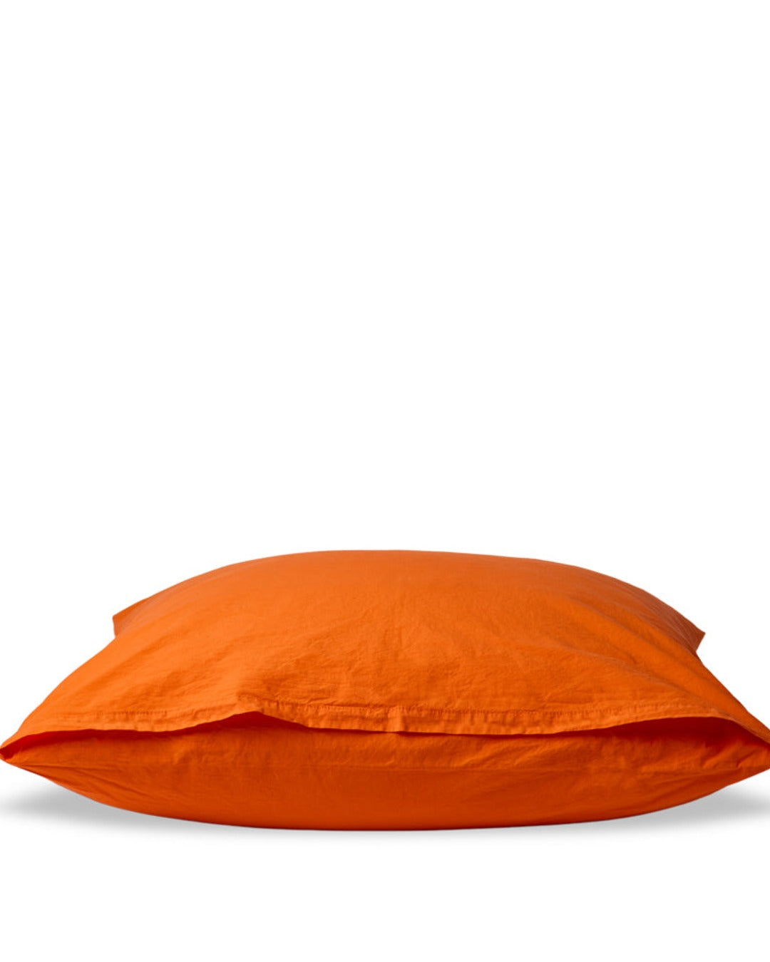 Merci - Cotton percale pillowcase - Marigold Orange