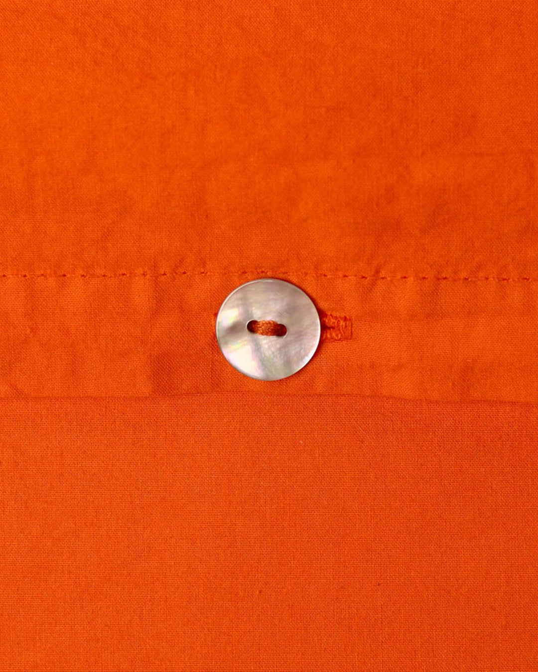 Merci - Cotton percale duvet cover - Marigold Orange