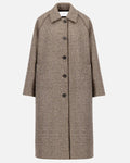 Harris Wharf London - Manteau Balmacaan - Crème & Marron