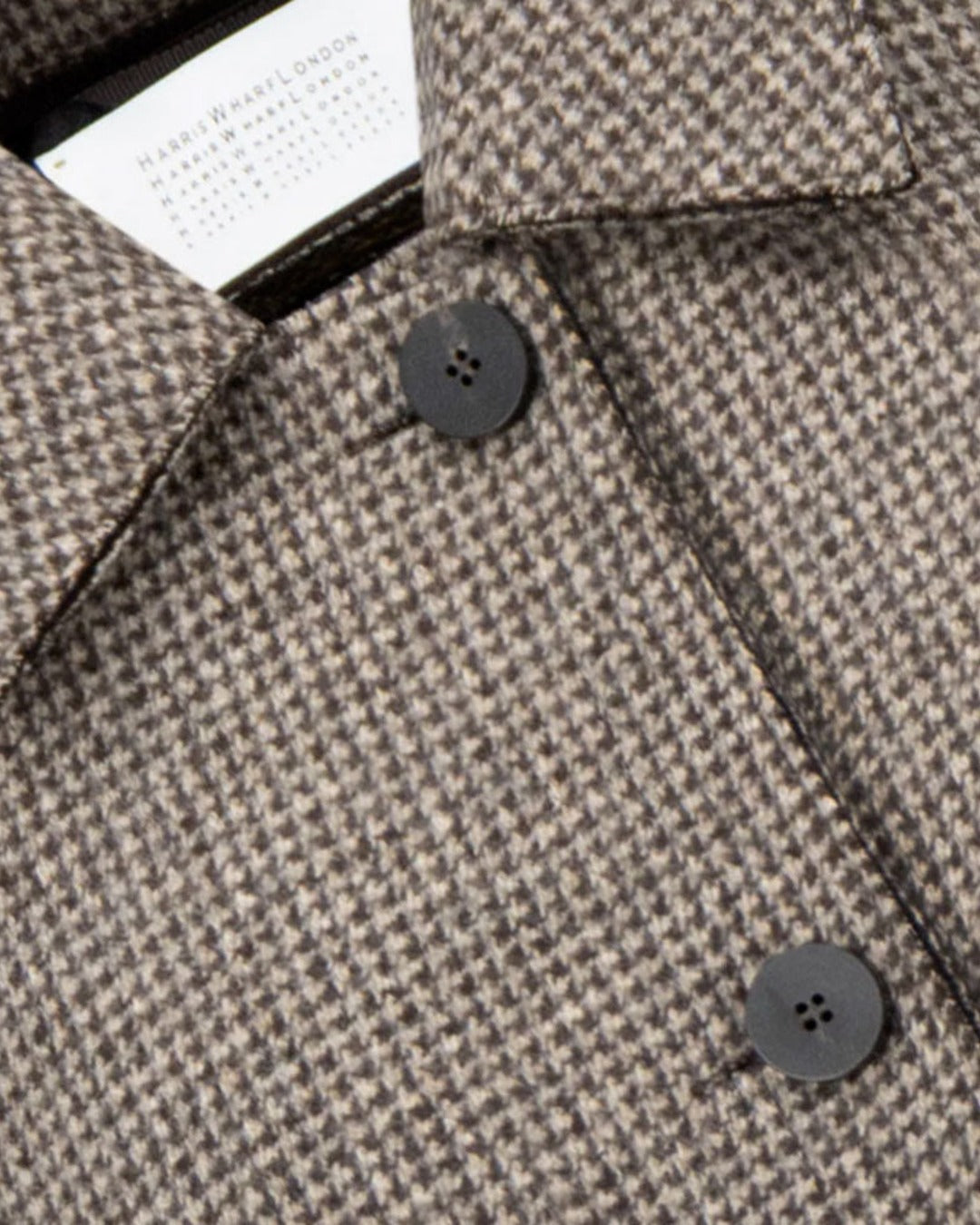 Harris Wharf London - Manteau Balmacaan - Crème & Marron