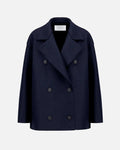 Harris Wharf London - Peacoat Oversized Coat - Navy