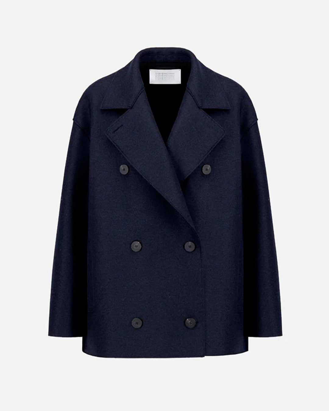 Harris Wharf London - Peacoat Oversized Coat - Navy