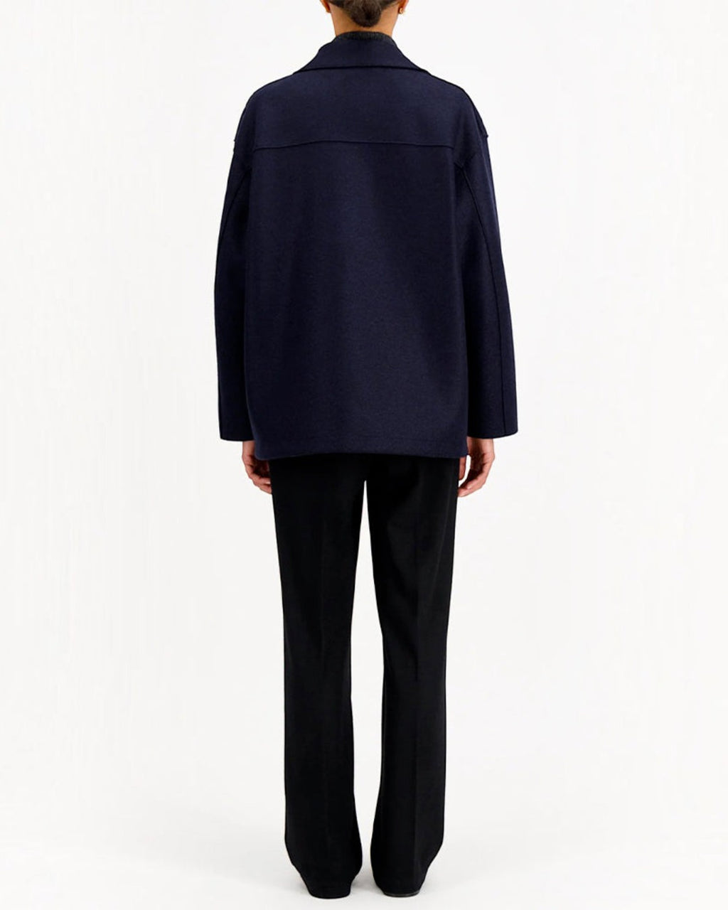 Harris Wharf London - Peacoat Oversized Coat - Navy