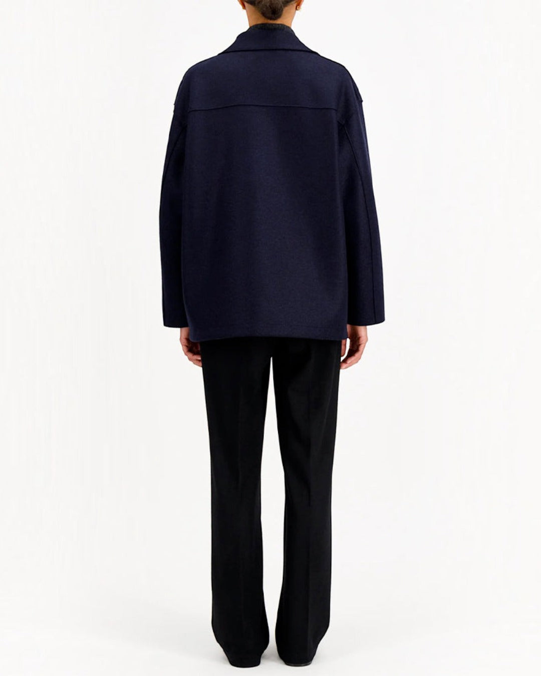 Harris Wharf London - Peacoat Oversized Coat - Navy