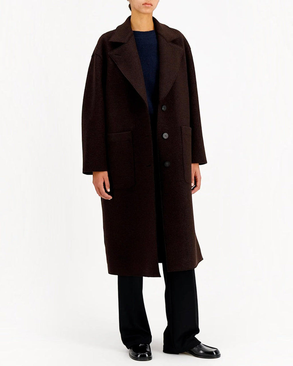 Harris Wharf London - Greatcoat - Burgundy