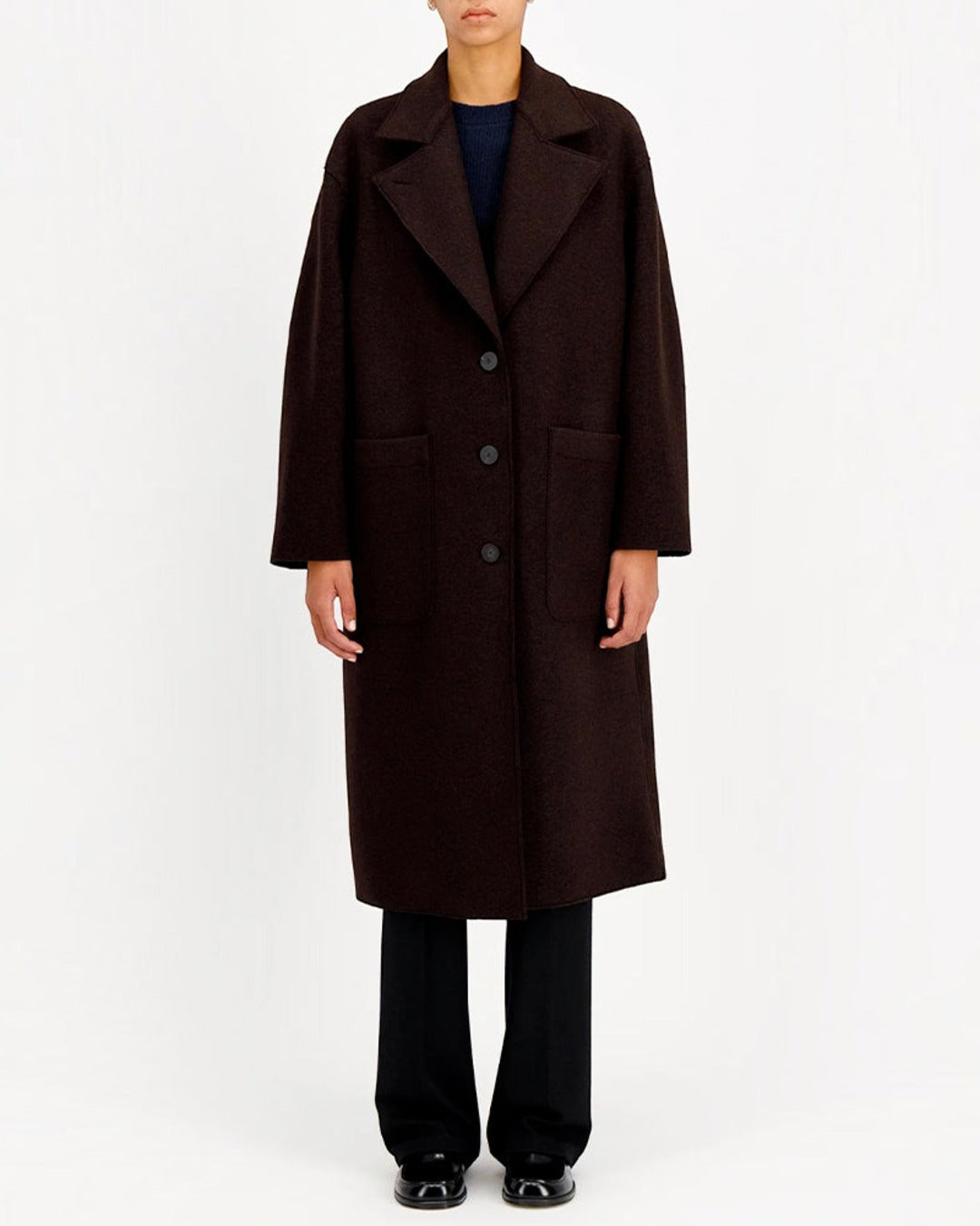 Harris Wharf London - Greatcoat - Burgundy