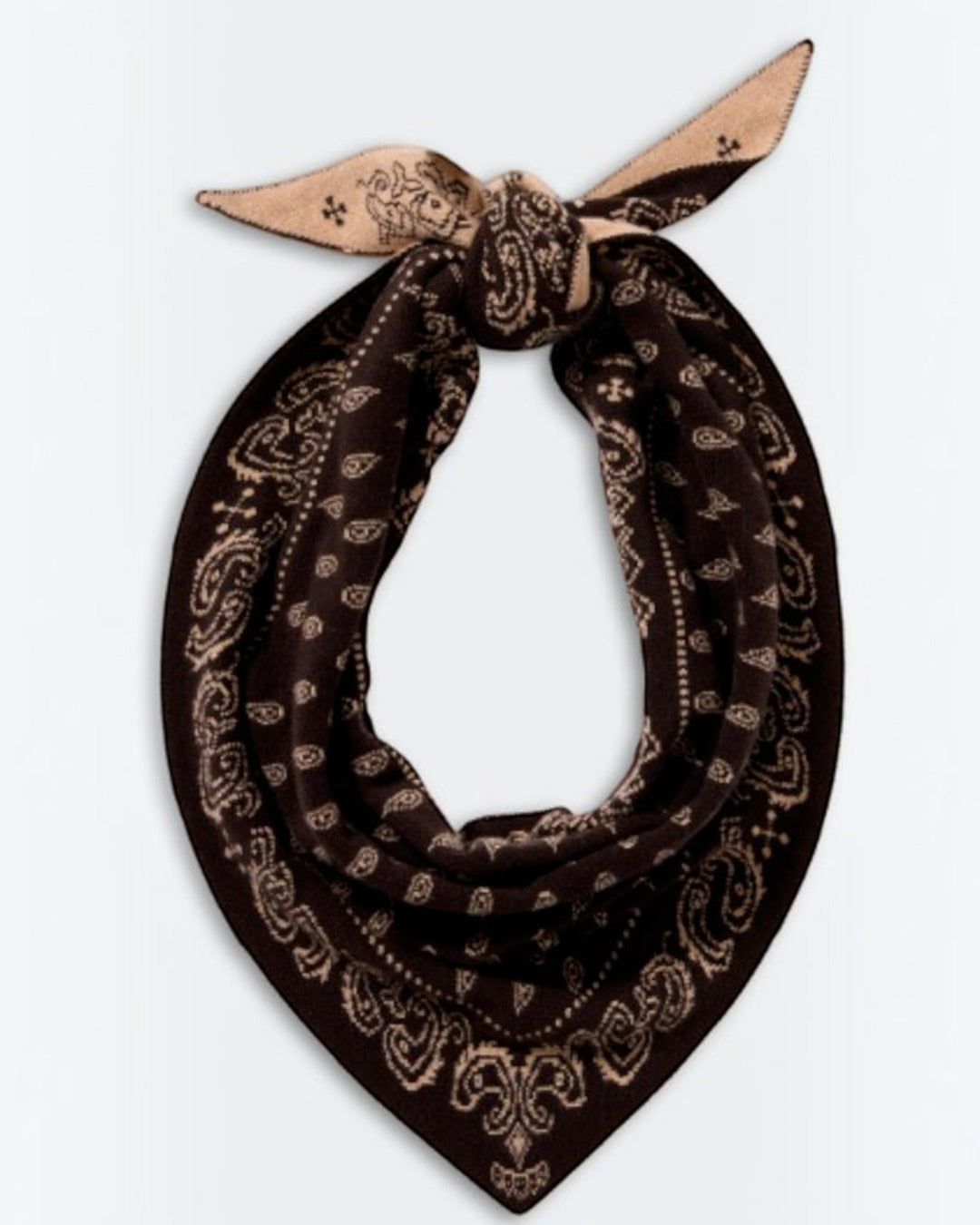 Guest In Residence - The Wild Rag Bandana - Burnt Cocoa & Dune