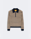 Guest In Residence - Pull Track Polo - Marine Combo
