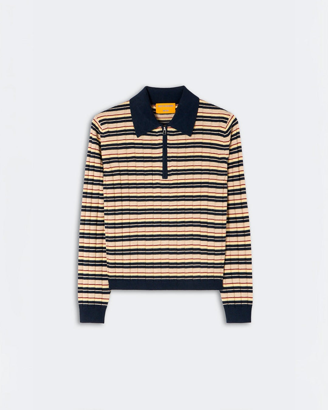 Guest In Residence - Sweater Track Polo - Navy Combo