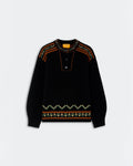 Guest In Residence - Henley Fisherman Sweater - Black